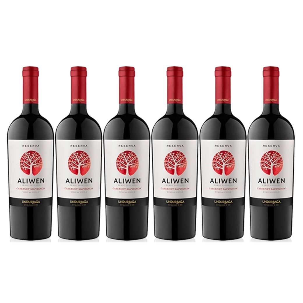 6x Vino Undurraga Aliwen Cabernet Sauvignon 750cc