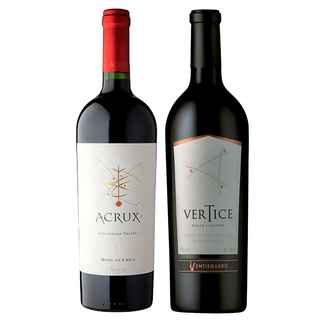 Imagen de GRAN DUO VINOS PREMIUM ACRUX-VERTICE: 1x Vino Acrux Ensamblaje Super Premium 750cc + 1x Vino Ventisquero Vertice 750cc