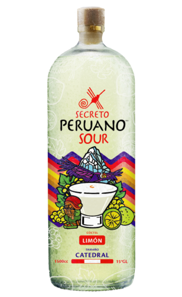 Pisco Sour Secreto Peruano Limón Tamaño Catedral 1500cc