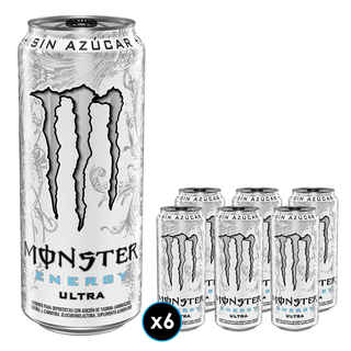 Imagen de 6x Energética Ultra Monster Energy 473cc