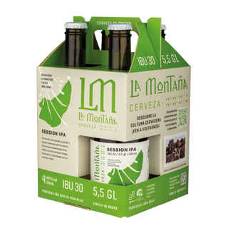 Imagen de KIT LA MONTAÑA N°2: 4x Cerveza La Montaña Session IPA 330cc