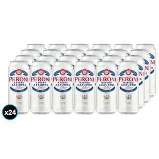 Imagen de 24x Cerveza Peroni Nastro Azurro Lata 500cc