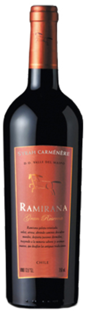 Vino Ventisquero Ramirana Gran Reserva Syrah / Carmenere 750cc