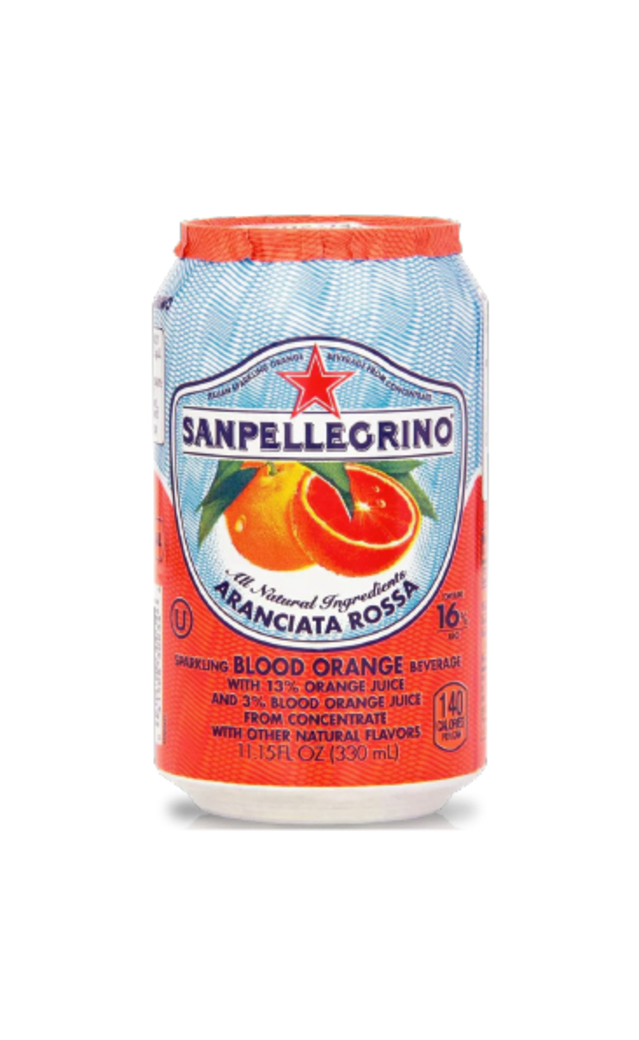Agua San Pellegrino Aranciata Rossa Lata 330cc