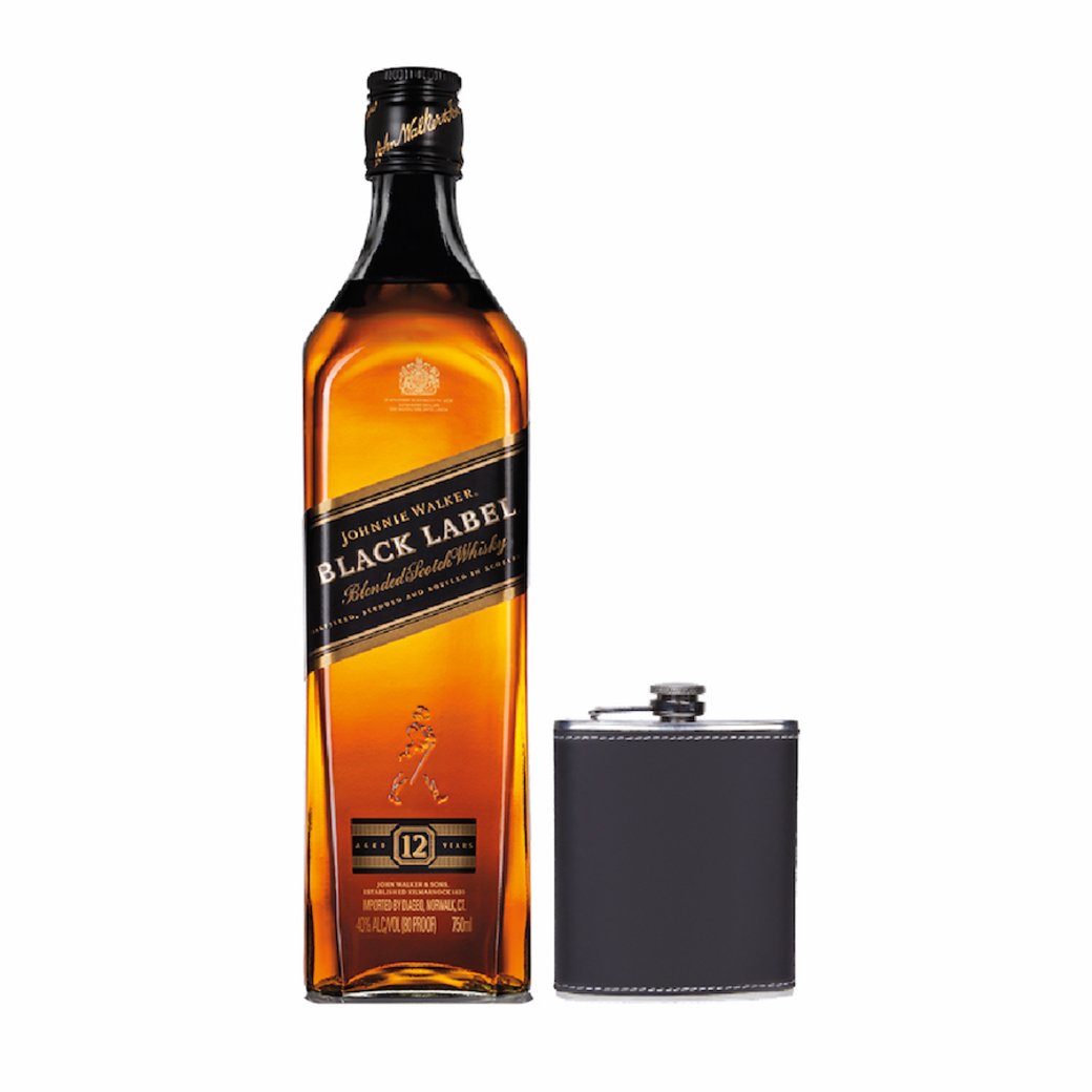 Johnnie Walker Black Label 750cc + Licorera