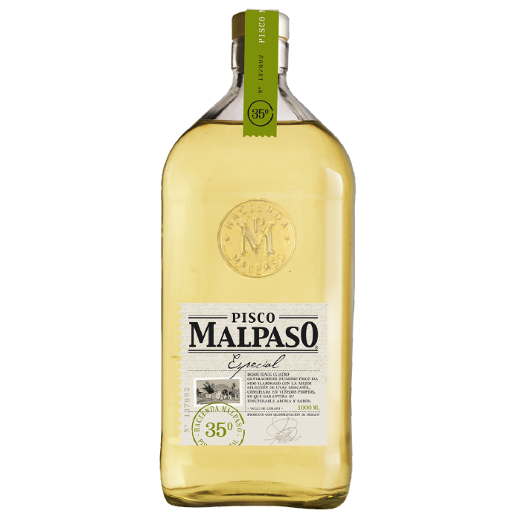 Pisco Mal Paso 1 Litro 35º grados alc.