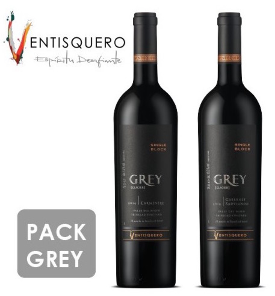 Pack Ventisquero: Ventisquero Grey Carmenere + Cabernet Sauvignon