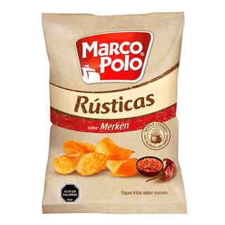 Imagen de Papas Fritas Marco Polo Rústicas Merkén 185 grs.