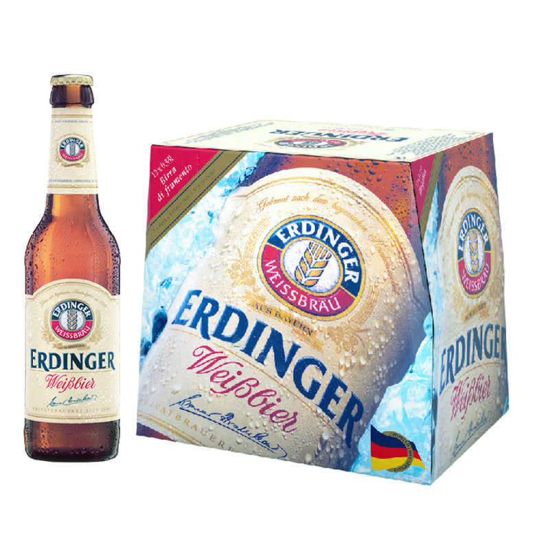 12x Cerveza Erdinger Weißbier en Botellas 330cc