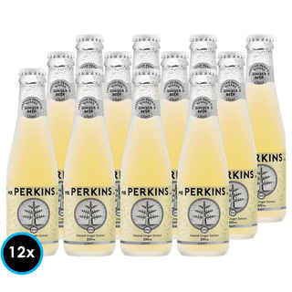 Imagen de 12x Bebida Premium Mr Perkins Ginger Beer Light 200cc