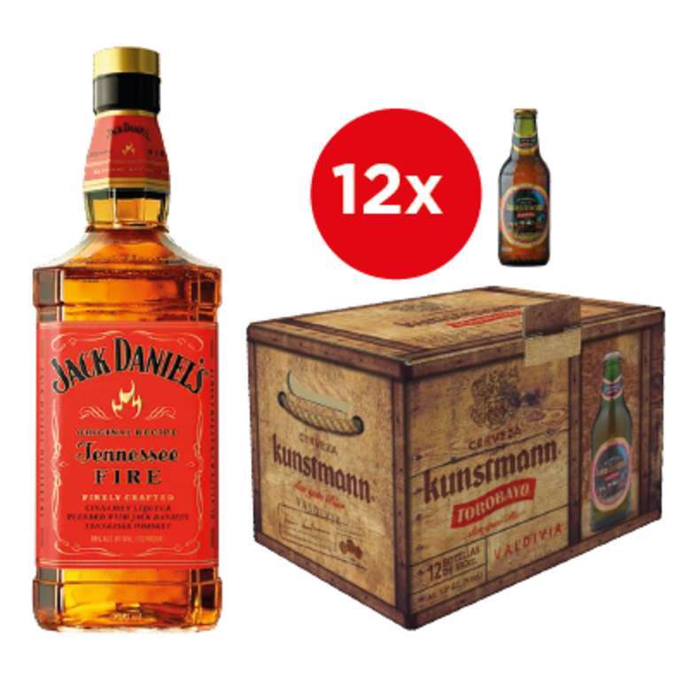 Jack Daniels Tennessee Fire + 12x Kunstmann Torobayo 330cc