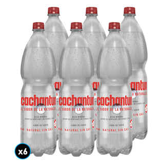 Imagen de 6x Agua Cachantún Sin Gas 1.6 litros