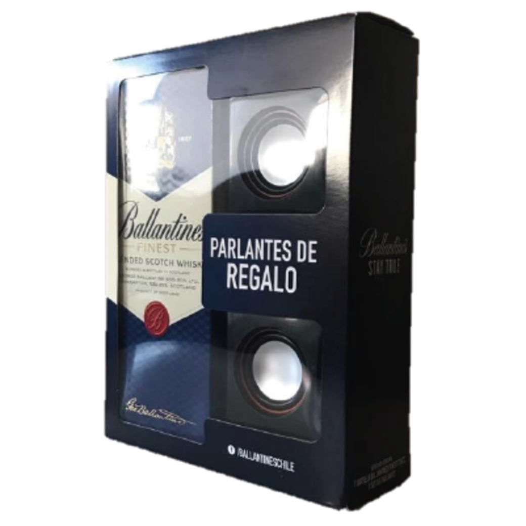 Whisky Ballantines Finest 750cc + Parlante de Regalo