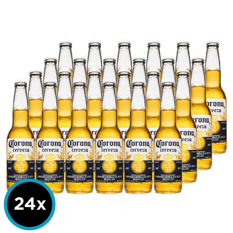 24x Cerveza Corona Extra en Botellas 355cc