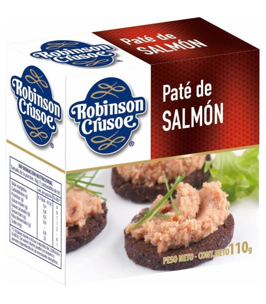 Paté Salmón Ahumado Robinson Crusoe 80 gramos