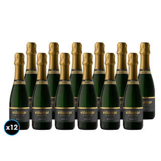 Imagen de CAJA VIÑAMAR CHARMAT BRUT 375cc: 12x Espumante Viñamar Charmat Brut Botella 375cc