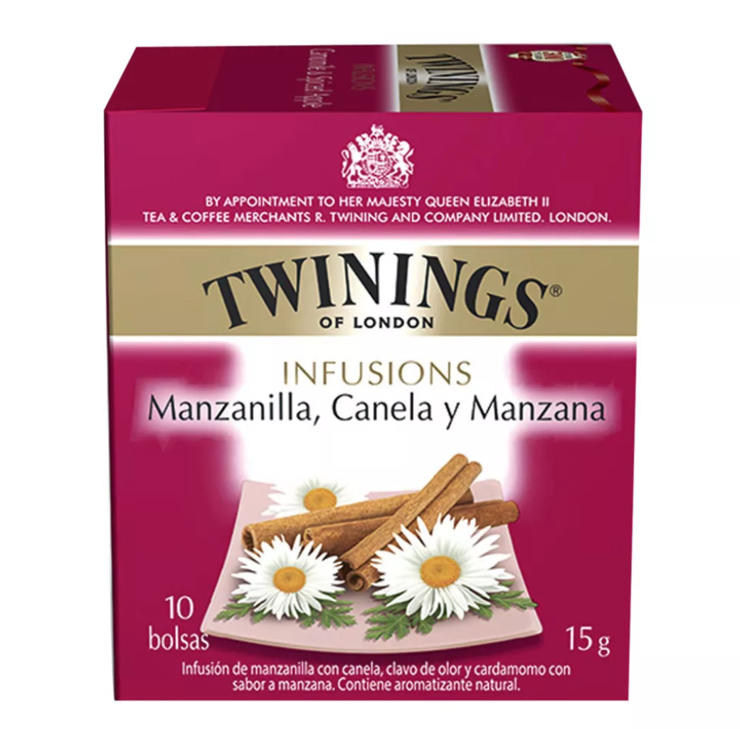 Te Twinings Manzanilla / Canela / Manzana 10 Bolsitas