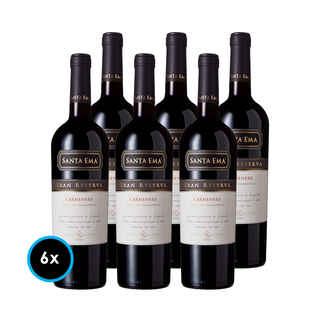 Imagen de CAJA SANTA EMA GR (Carmenere): 6x Vinos Santa Ema Gran Reserva Carmenere 750cc