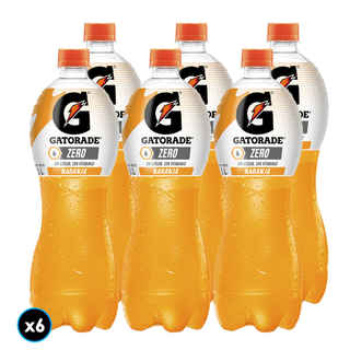Imagen de 6x Bebida Isotónica Gatorade Naranja Zero 1 Litro