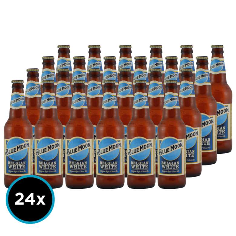 24x Cerveza Blue Moon en Botellas 355cc