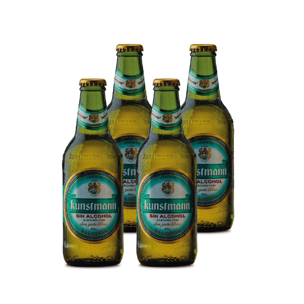 4x Cerveza Kunstmann Sin Alcohol 330cc