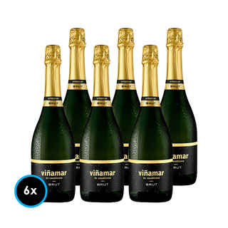 Imagen de CAJA VIÑAMAR BRUT: 6x Espumantes Viñamar Charmat Brut 750cc