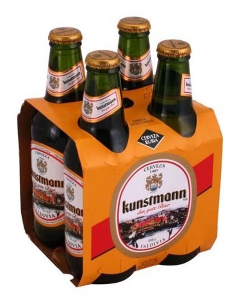 4x Cerveza Kunstmann Lager Botella 330cc