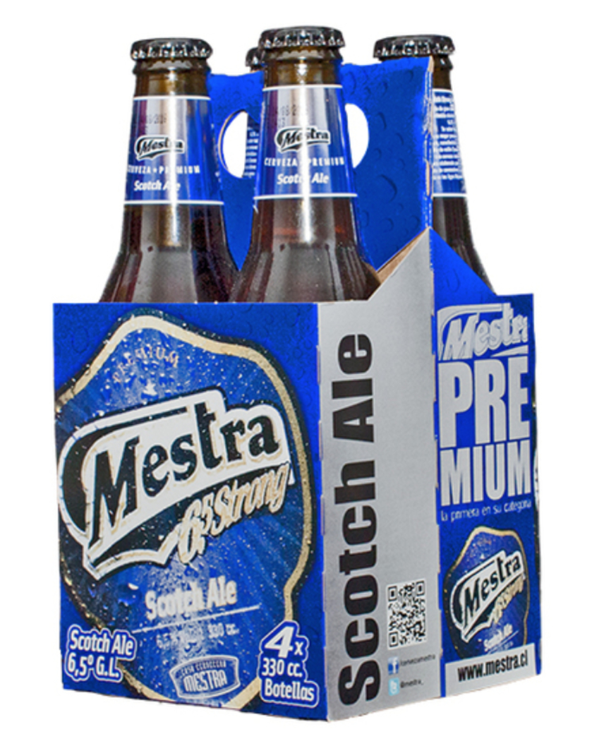 4x Cerveza Mestra Scotch en Botellas 330cc