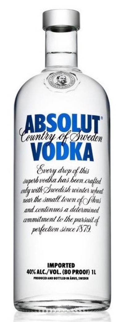 Vodka Absolut Blue 1 Litro