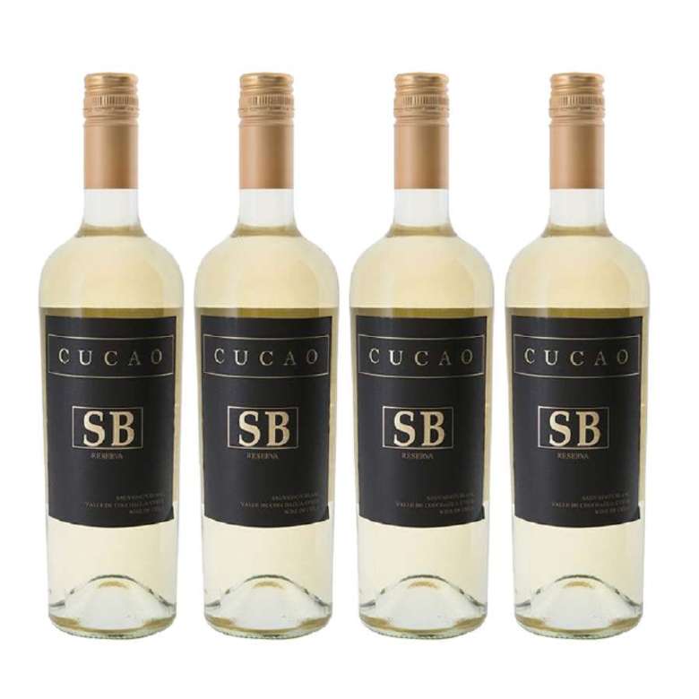 4x Vino Cucao Reserva Sauvignon Blanc 750cc