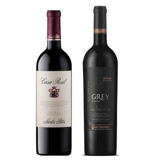 Imagen de PACK CASA GREY: Vino Casa Real Cabernet Sauvignon 750cc + Vino Ventisquero Grey Carmenere 750cc