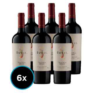 Imagen de CAJA SUTIL GR (Carmenere): 6x Vino Sutil Gran Reserva Carmenere 750cc