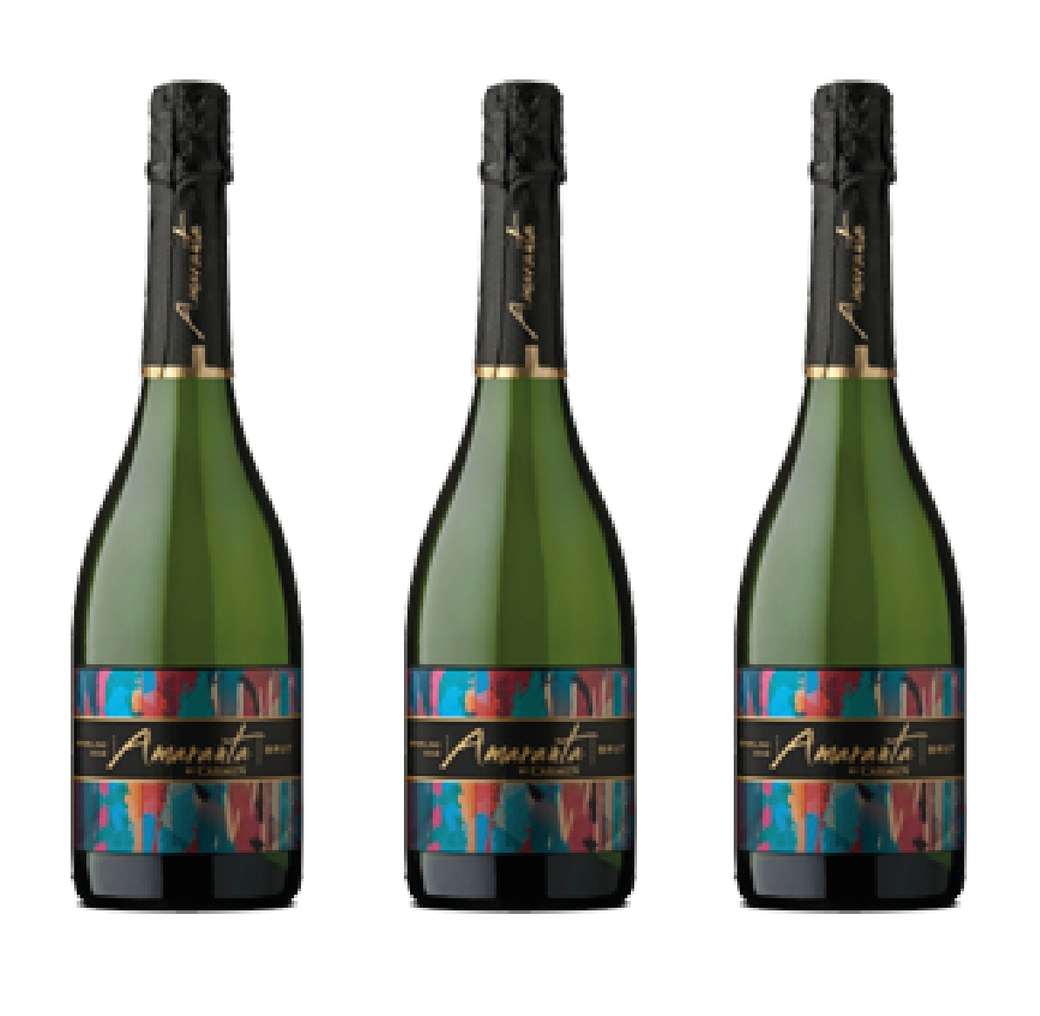 3x Espumante Amaranta Brut 750cc