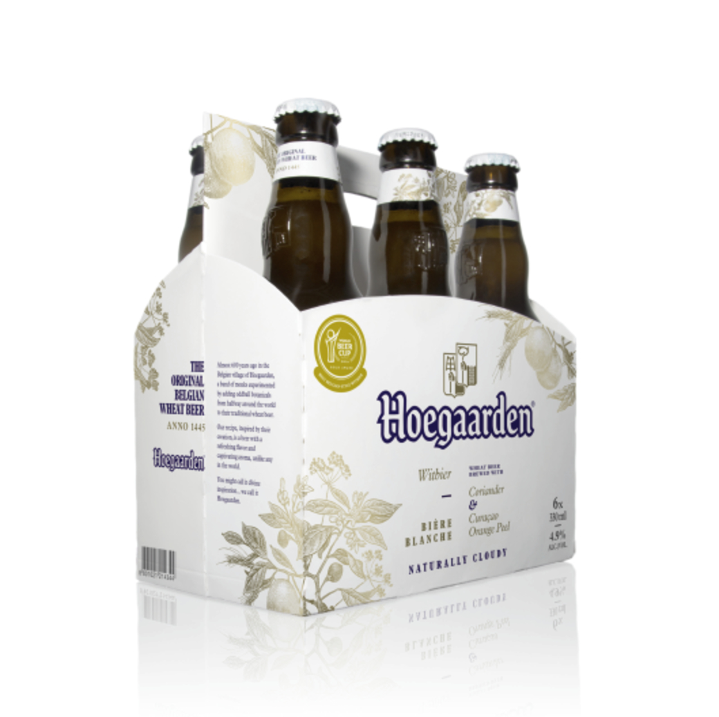 6x Cerveza Hoegaarden en Botellas 330cc