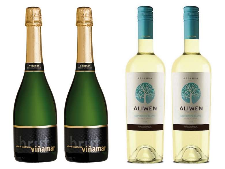 2x Viña Mar Charmat Brut + 2x Undurraga Aliwen Sauvignon Blanc