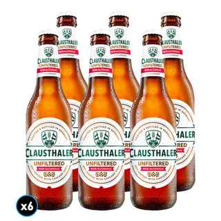 Imagen de 6x Cervezas Clausthaler Sin Alcohol Sin Filtrar en Botella 330cc