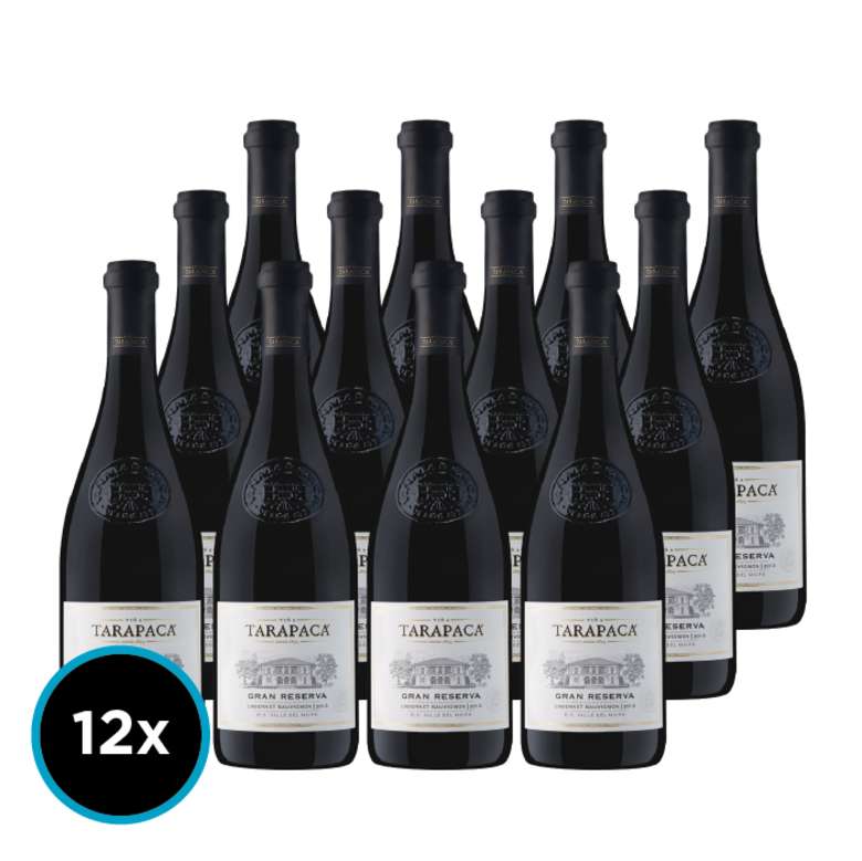 CAJA TARAPACÁ GRAN RESERVA CABERNET: 12x Vino Tarapacá Gran Reserva Cabernet Sauvignon 750cc