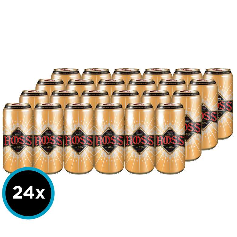 24x Cervezas ROSS Golden en Lata 500cc