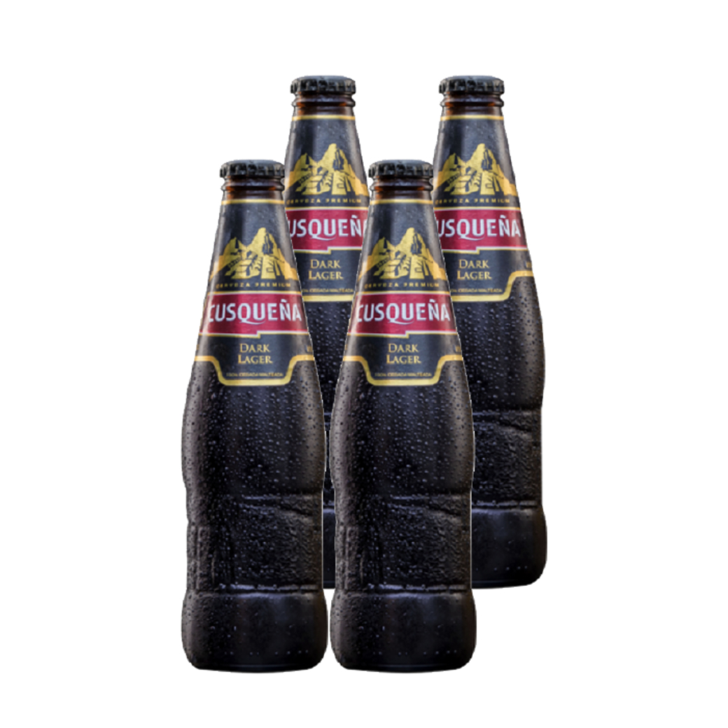 4x Cerveza Cusqueña Dark en Botellas 330cc