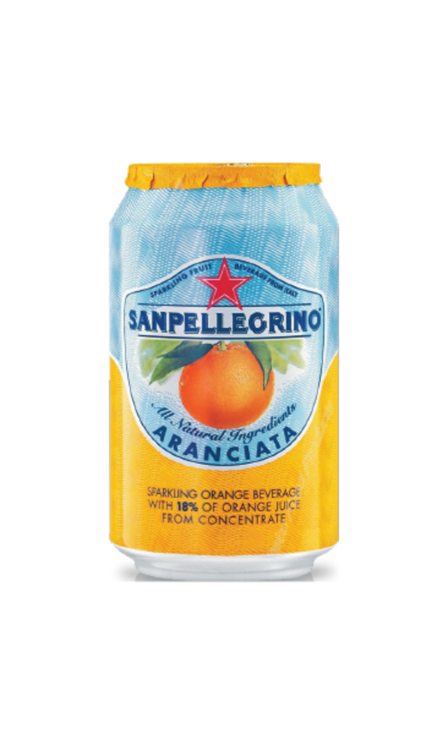 Agua San Pellegrino Aranciata Lata 330cc