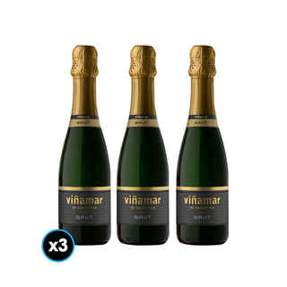Imagen de 3x Espumante Viñamar Charmat Brut 375cc