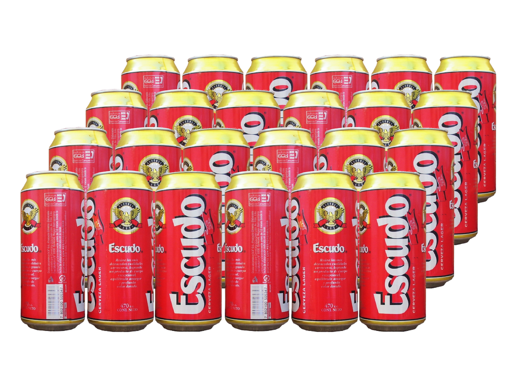 24x Cerveza Escudo en Lata 470cc