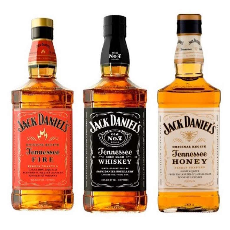 JACK PACK TRIO: Jack Daniels Fire 750cc + Jack Daniels N7 750cc + Jack Daniels Honey 750cc