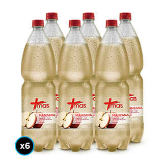 Imagen de 6x Agua Mas Manzana Sin Gas 1.6 L