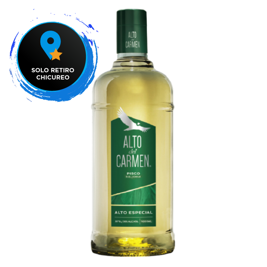 Pisco Alto del Carmen 35 grados 1 Litro