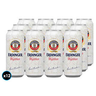 Imagen de 12x Cerveza Erdinger Weißbier Lata 500cc