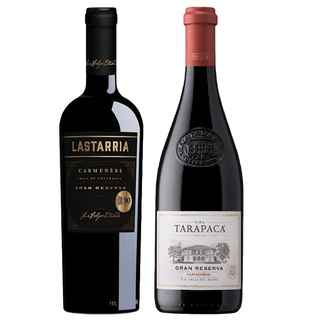 Imagen de PACK DUO STOCKEATE (Carmenere): Vino Lastarria Gran Reserva Carmenere 750cc + Vino Tarapacá Gran Reserva Carmenere 750cc