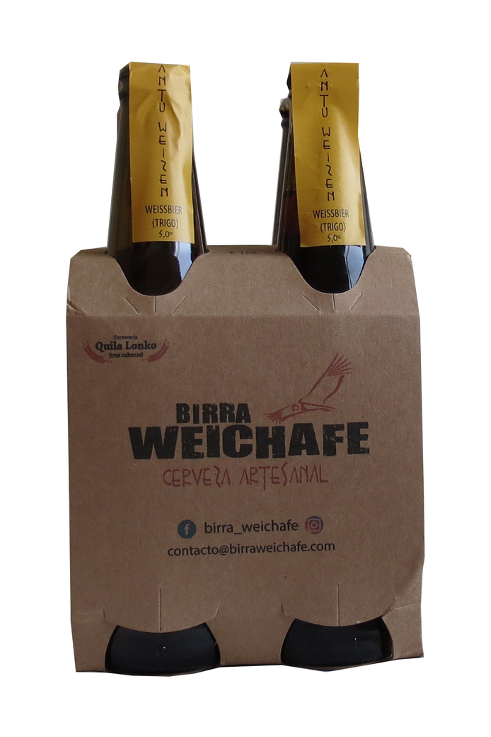 4x Birra Weichafe Antu Weizen Weißbier 330cc
