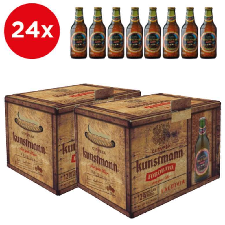 2x Pack de 12 Cervezas Kunstmann Torobayo en Botellas 330cc