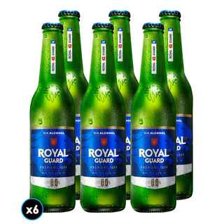 Imagen de 6x Cervezas Royal Guard Cero Botella 355cc